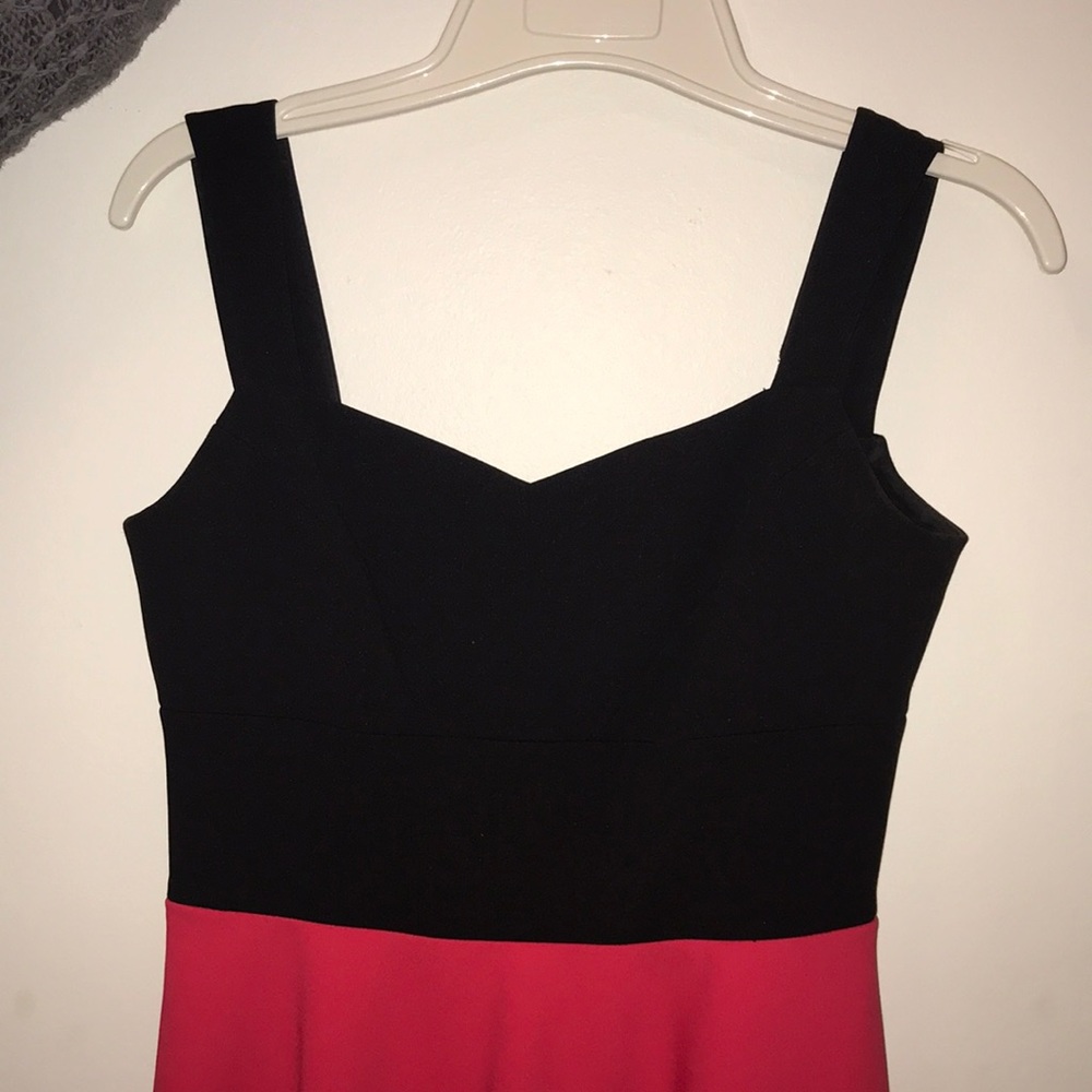 Fuscia and Black homecoming dress